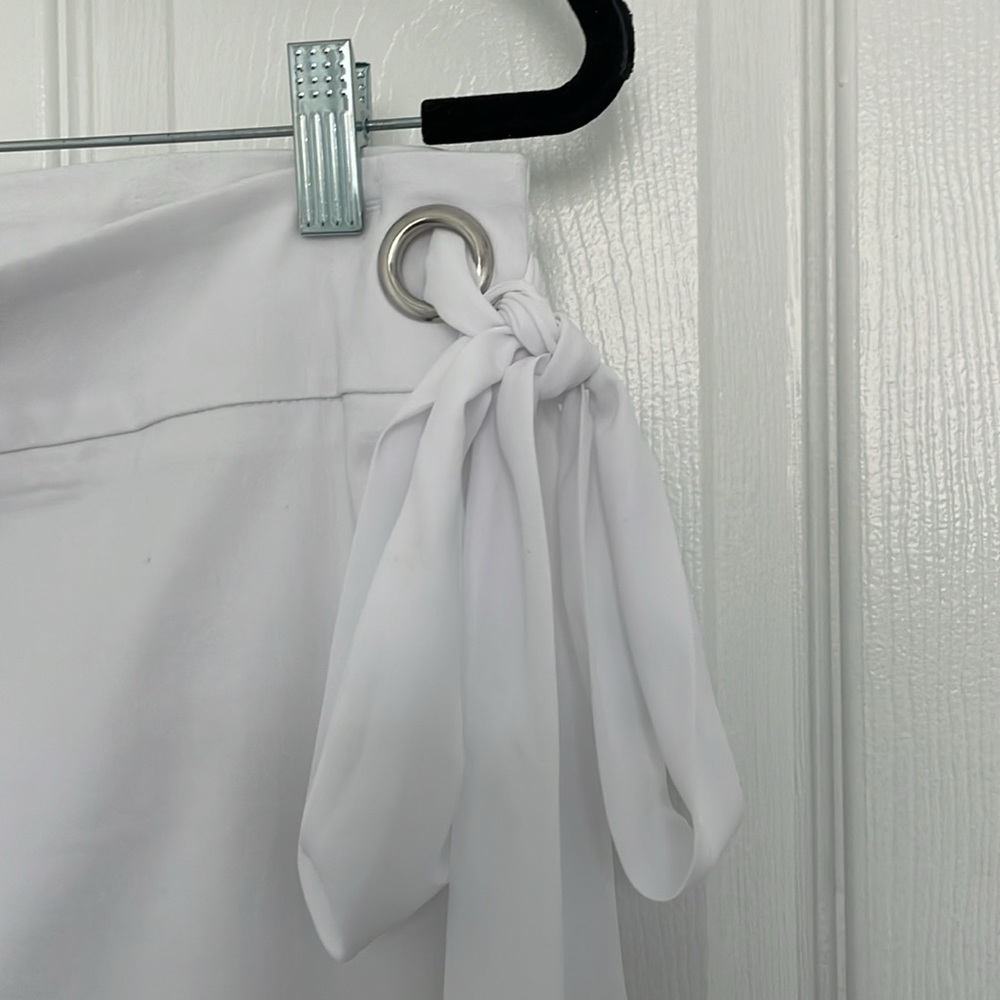 White wrap skirt